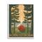 Stupell Industries Born to Roam Phrase Rustic Forest Camping Tent Framed Wall Art
